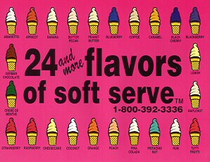 24 Flavors of Soft Serve System